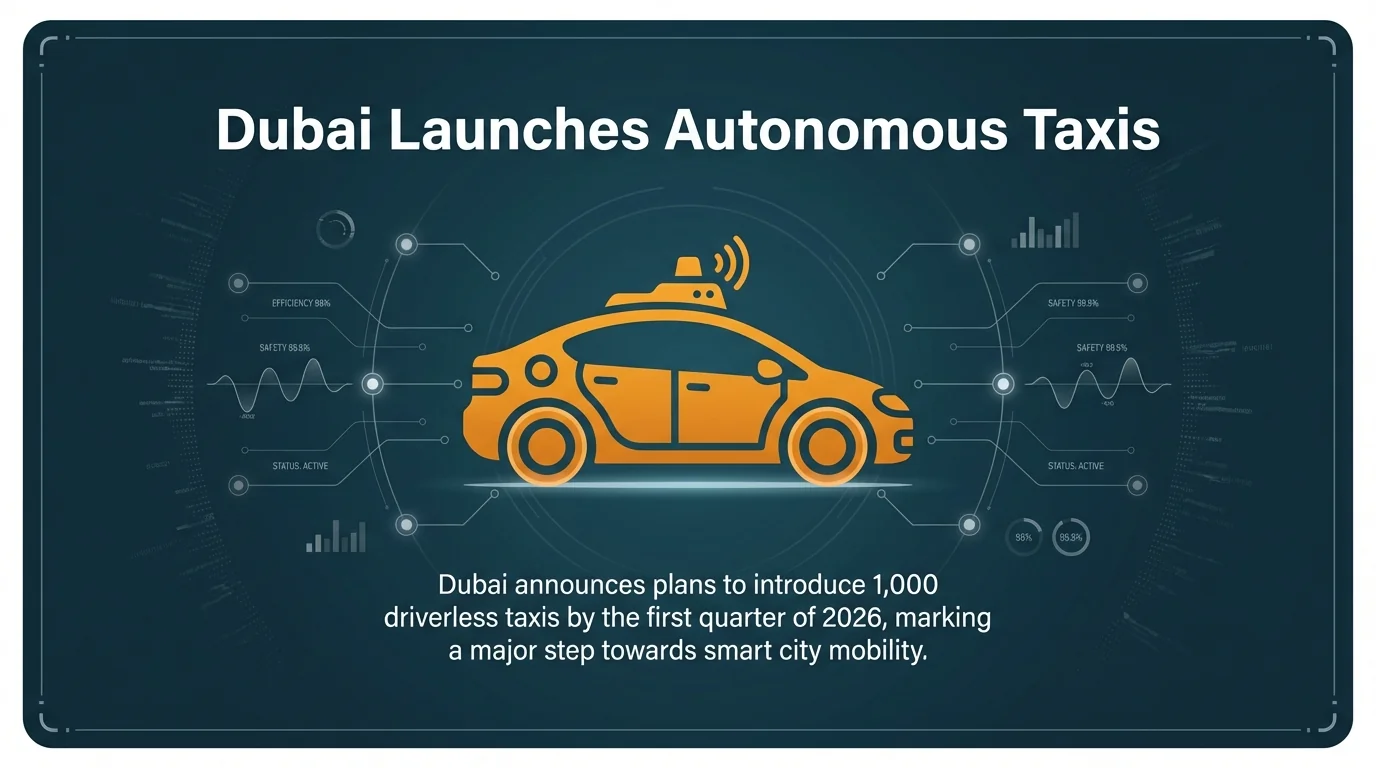 Dubai Launches Autonomous Taxis