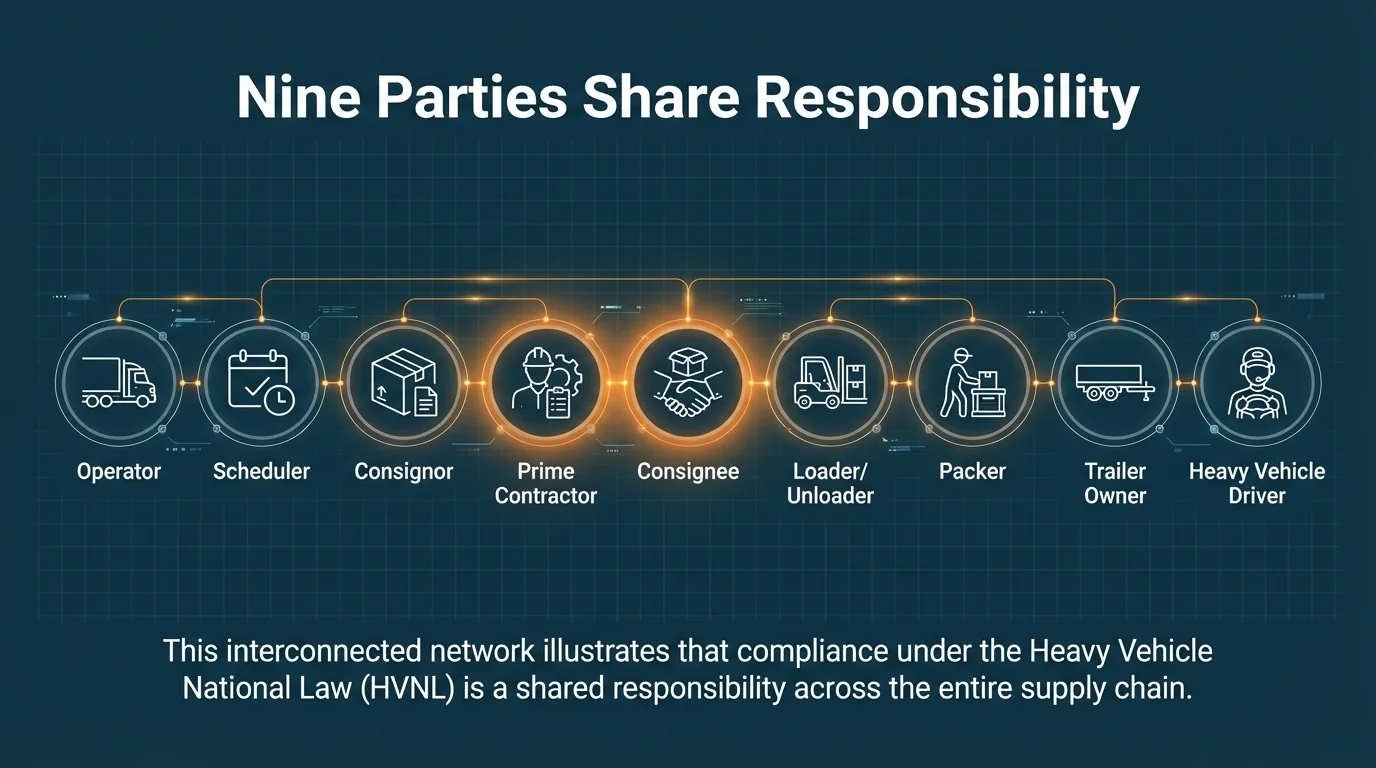 Nine Parties Share Responsibility