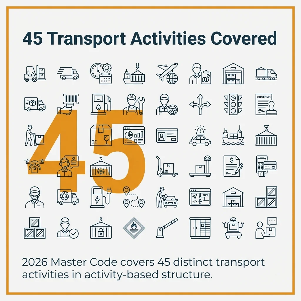 45 Transport Activities Covered