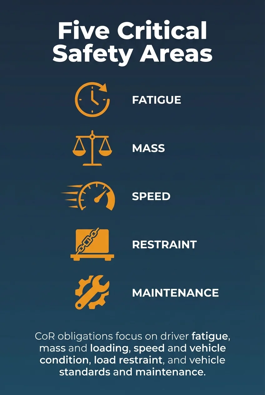 Five Critical Safety Areas